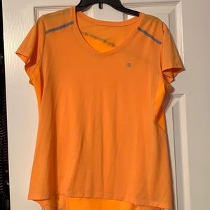 EUC bright orange work out top
